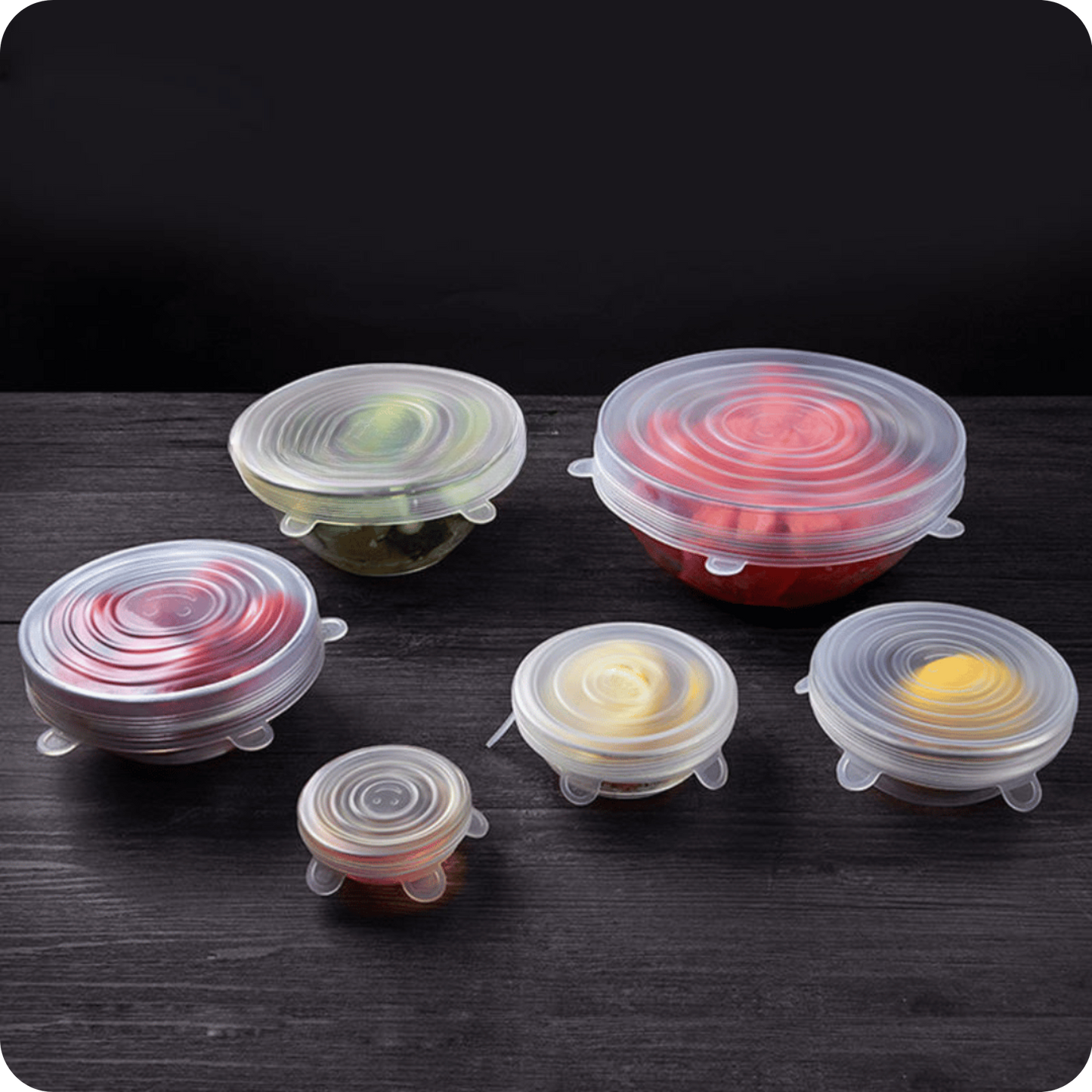 TapaPro® Set de 6 Tapas Elásticas de Silicona