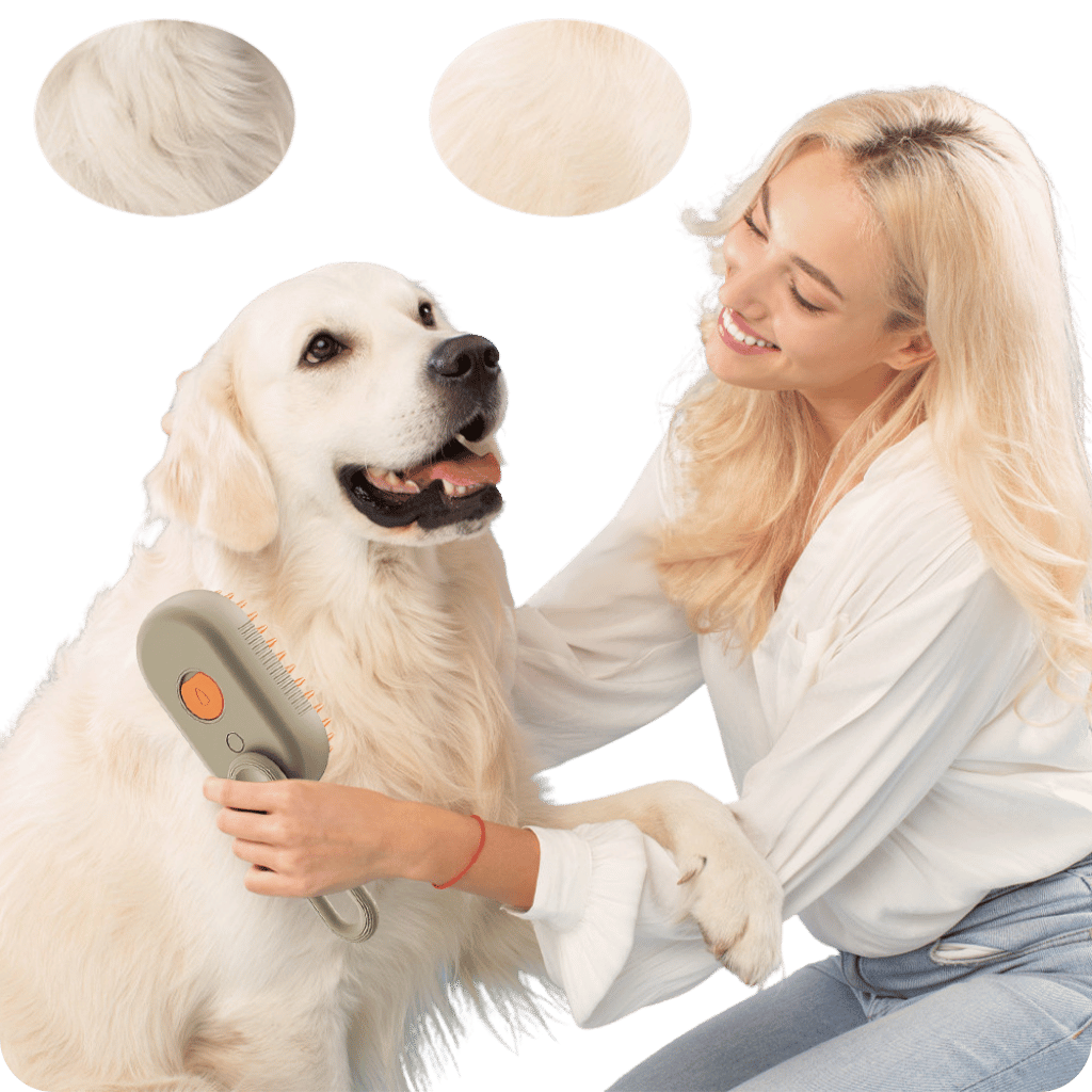 BrushPro® Cepillo con Vapor para Mascotas