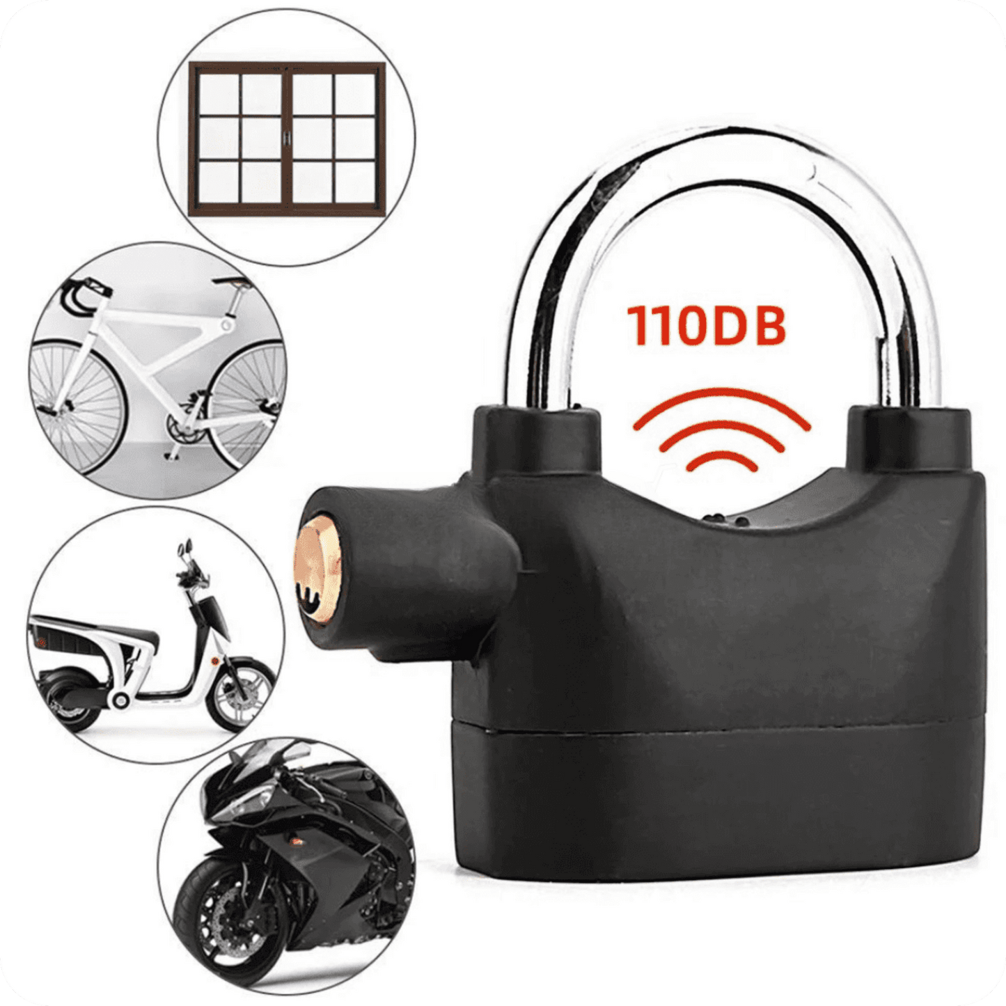 AlarmPro® Candado de Seguridad con Alarma