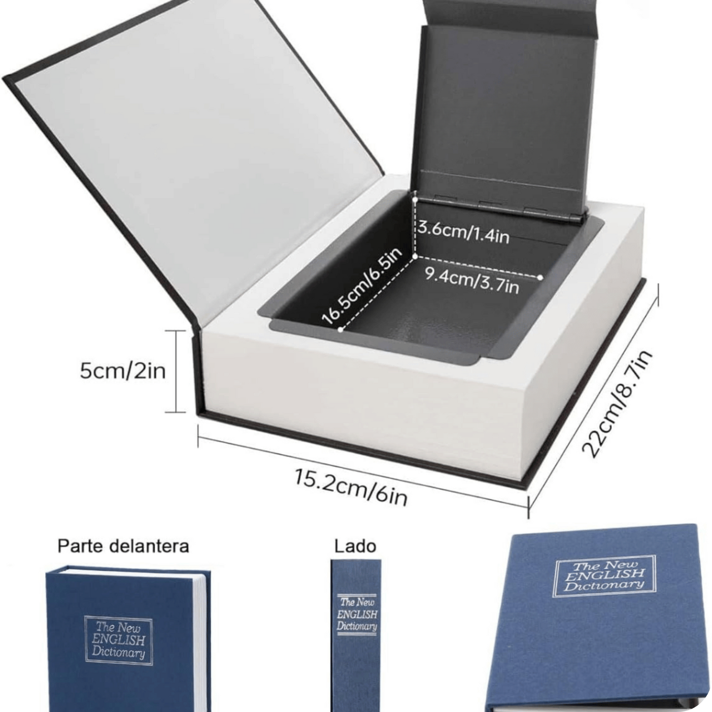 Book Security® Libro De Seguridad Con Caja Fuerte