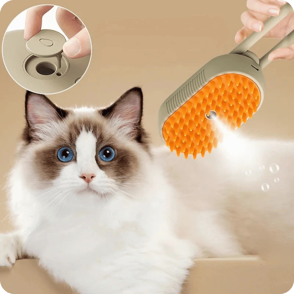 BrushPro® Cepillo con Vapor para Mascotas