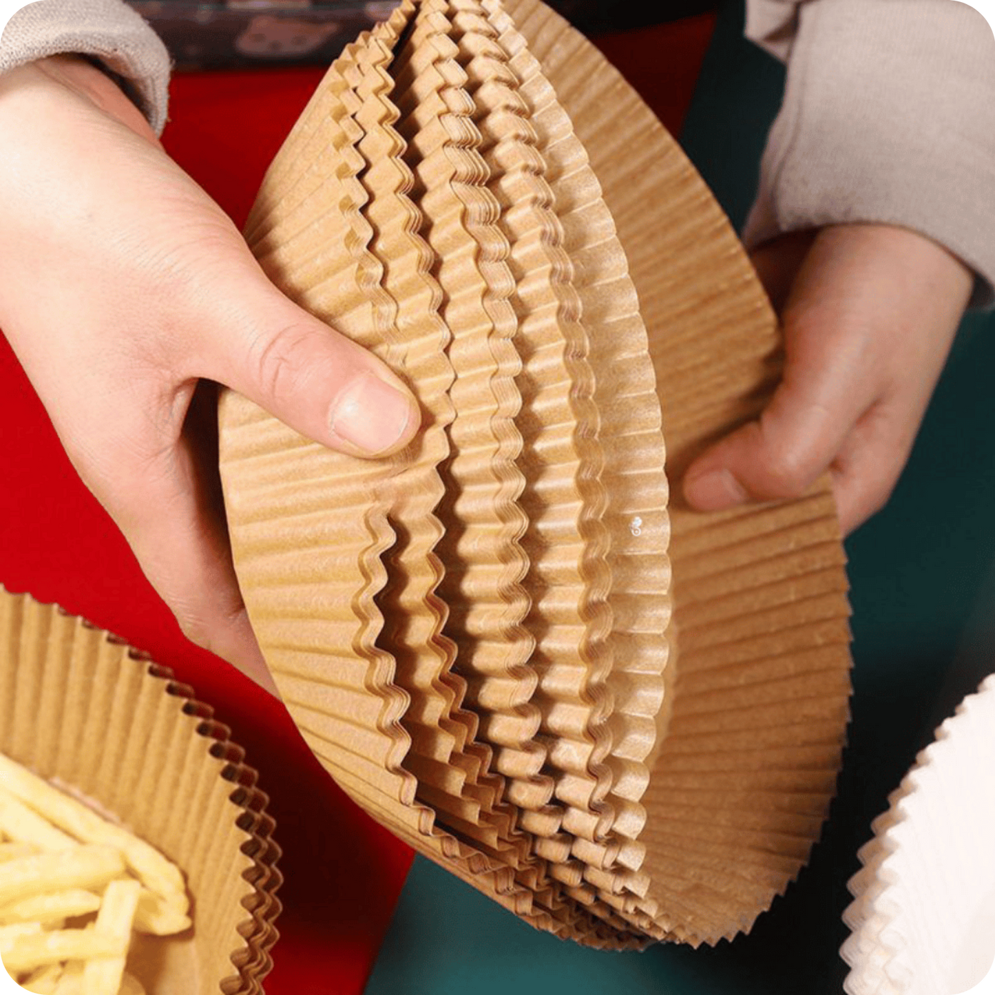 Paper Pro® Canasta de Papel para Air Fryer Pack de 50 Unidades