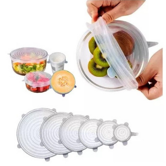 TapaPro® Set de 6 Tapas Elásticas de Silicona