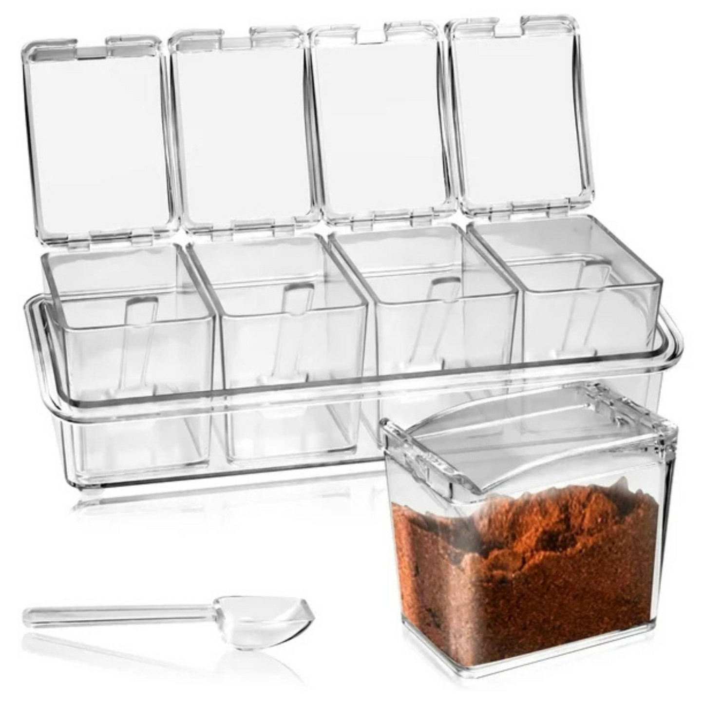 Condiment Pro® Caja Acrílica para Condimentos