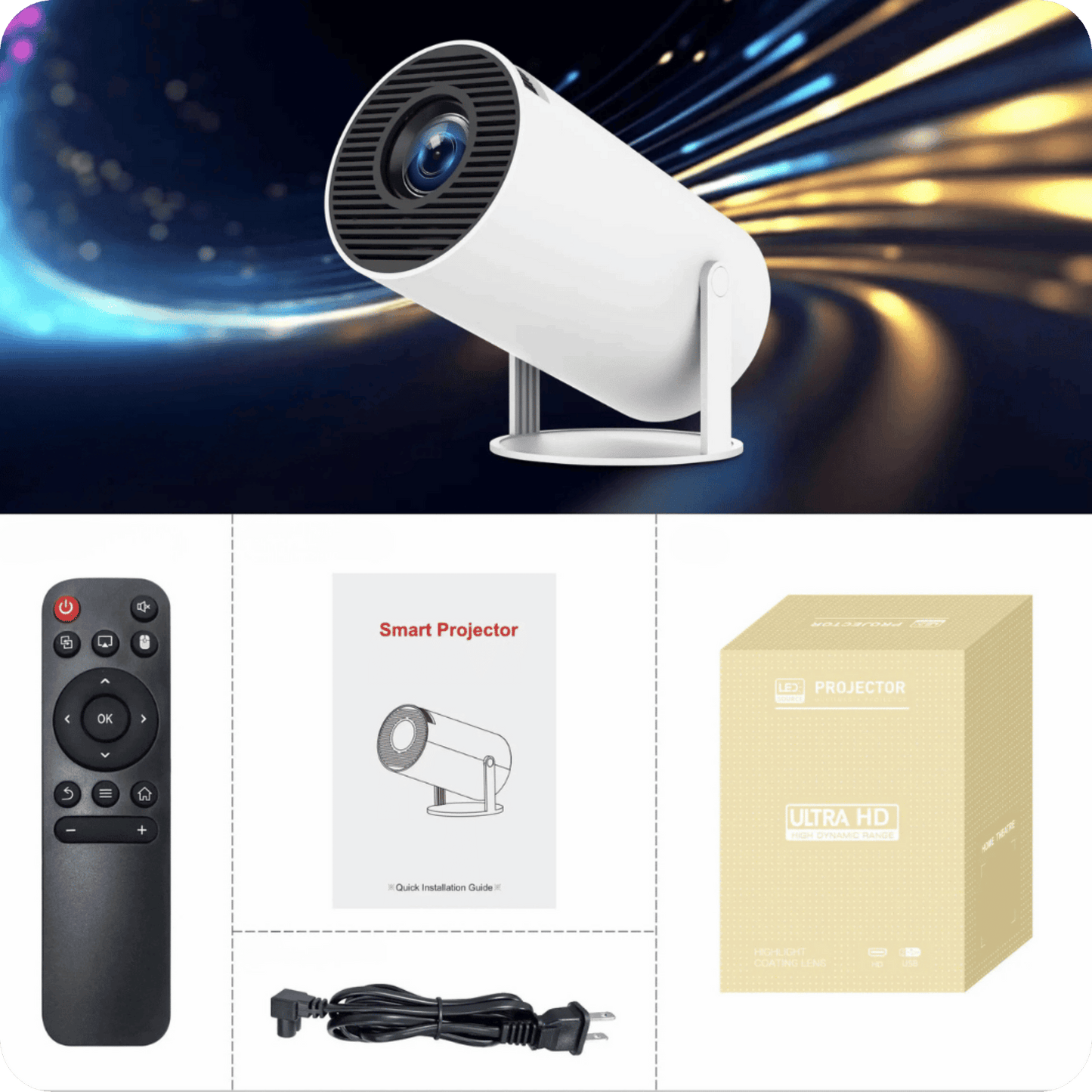 Project Pro® Proyector Portátil Ultra HD