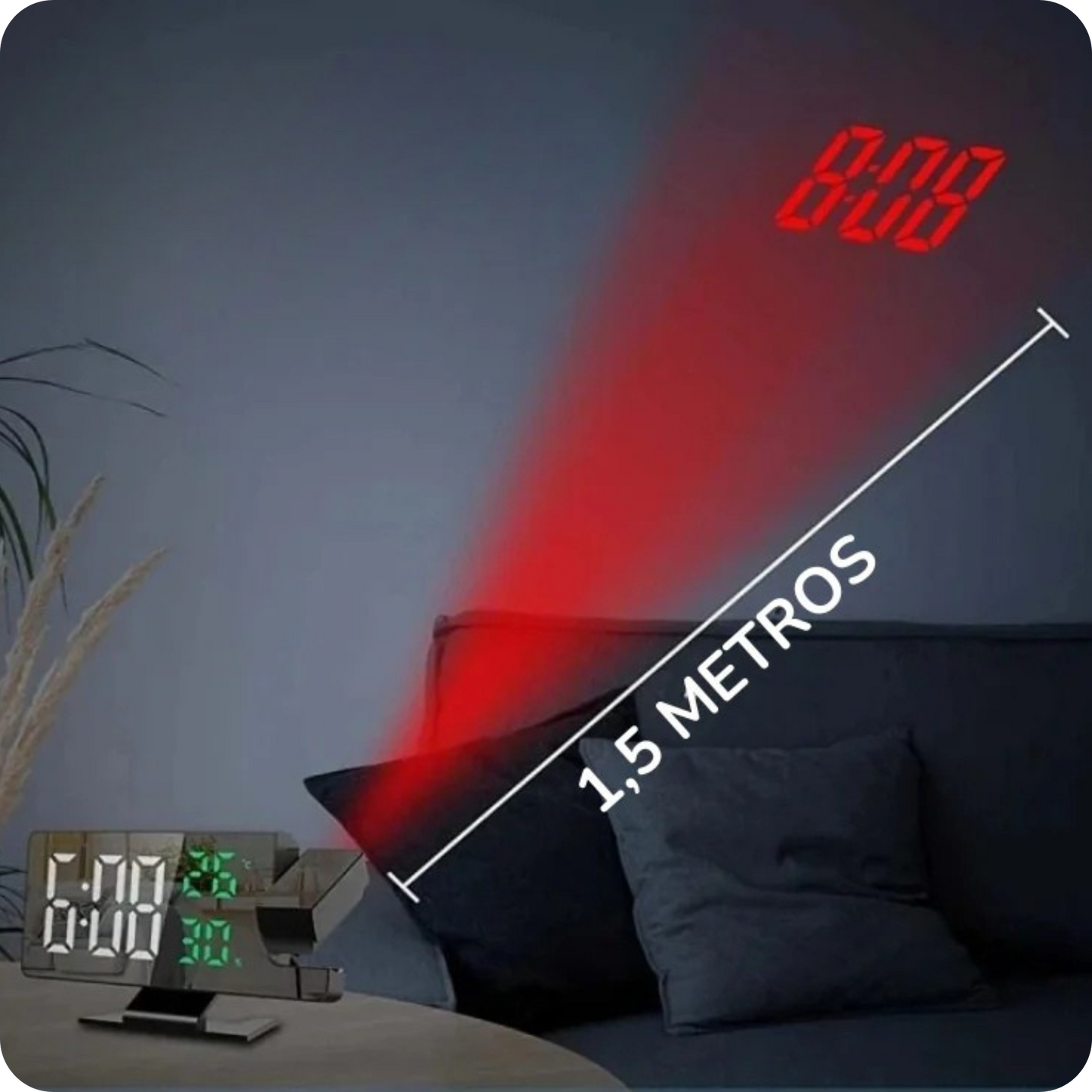 Clock Pro® Reloj Despertador con Proyector