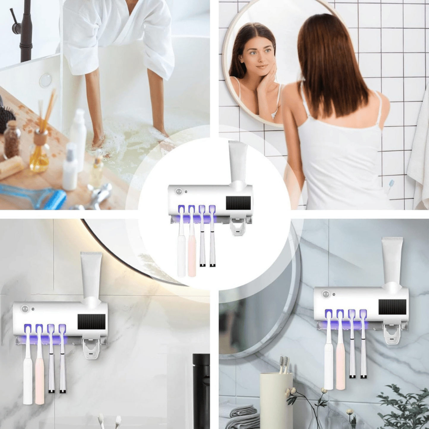 FreshPro® Porta Cepillo de Dientes Esterilizador UV