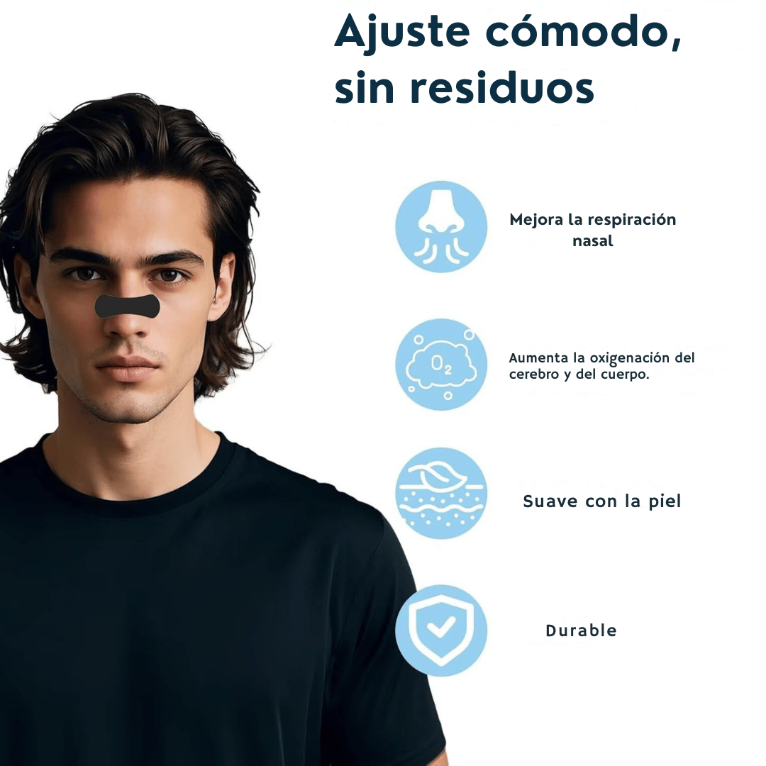 Gud Air® Pack Sueño Reparador de 30 tiras nasales+ 30 parches bucales