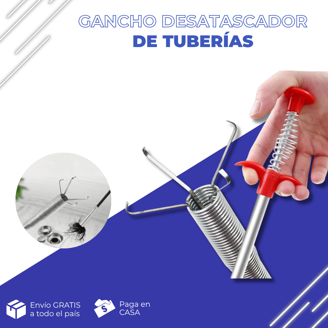 CleanerPro® Gancho Desatascador de Tuberias