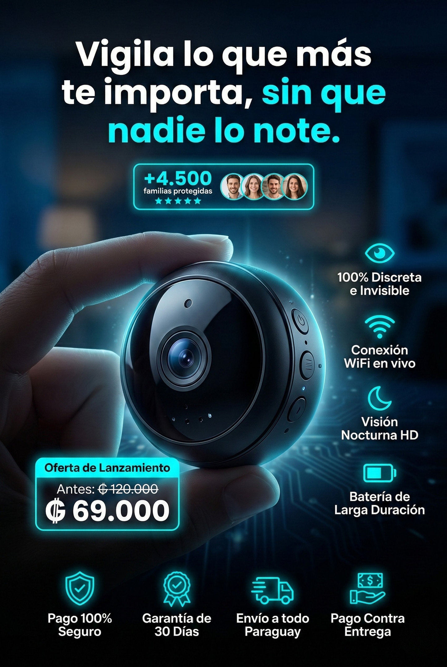 Mini Cámara espía A9 Pro