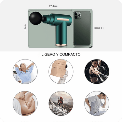 Gun Massage Pro® Masajeador Muscular con Vibración