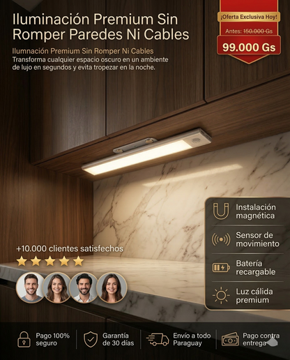 SENSOR LAMP® LUZ LED PARA MUEBLES