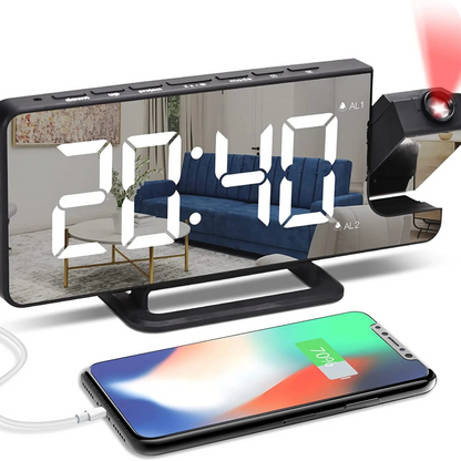 Clock Pro® Reloj Despertador con Proyector