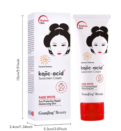 Crema aclaradora con protección Solar - Kojic Acid