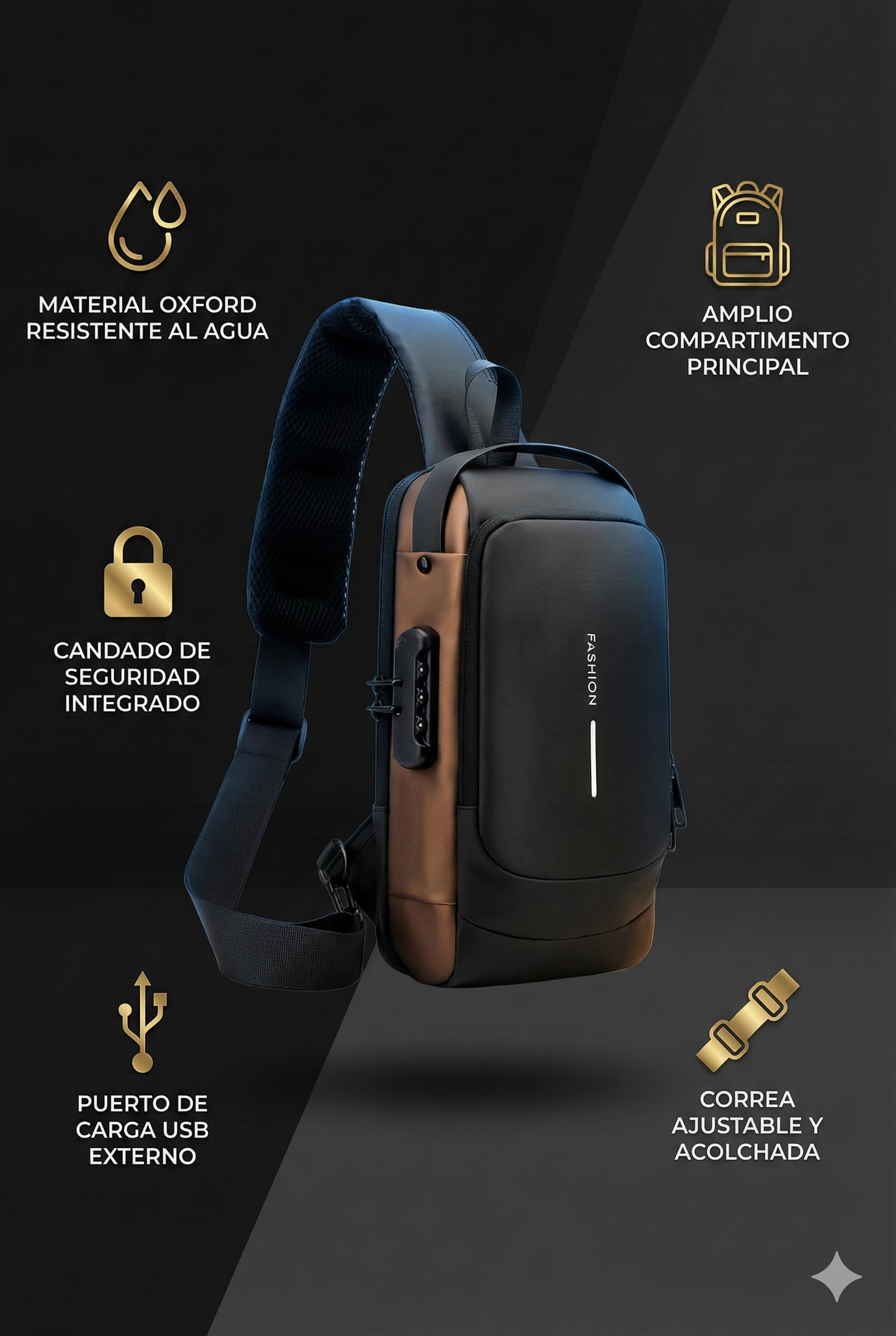 Bolso Antirrobo Impermeable Para Hombres®