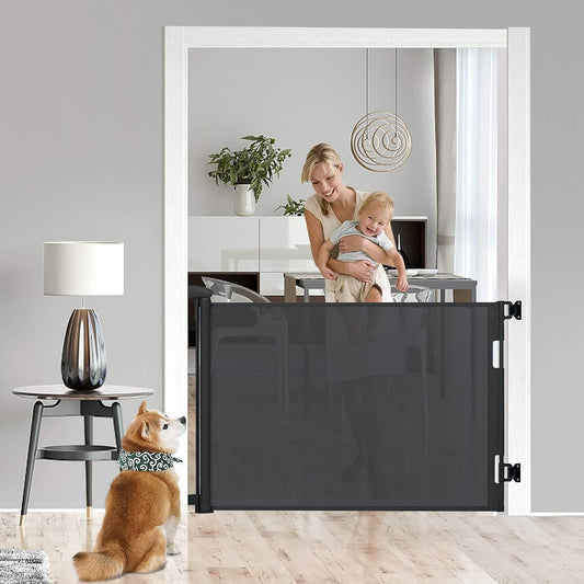 FLEXI GATE® PUERTA RETRÁCTIL DE SEGURIDAD PARA NIÑOS Y MASCOTAS
