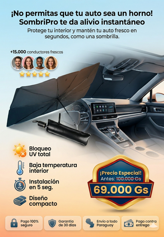Sombripro® Sombrilla Tapasol para Auto